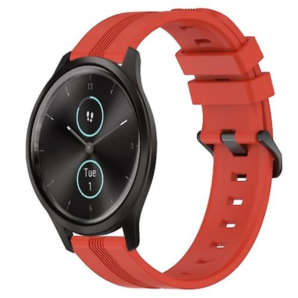 Garmin Garminmove Style 20 mm kovera raidallinen watch Red