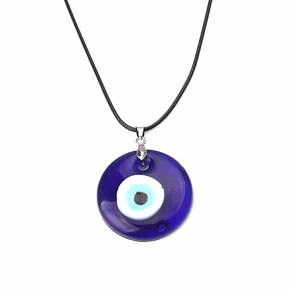 Vintage Turkish Evil Eye Pendant Choker Halskæde Lucky Blue Evil Eyes Nøglebenskæde Halskæde Festsmykker Til Kvinder Piger Gave
