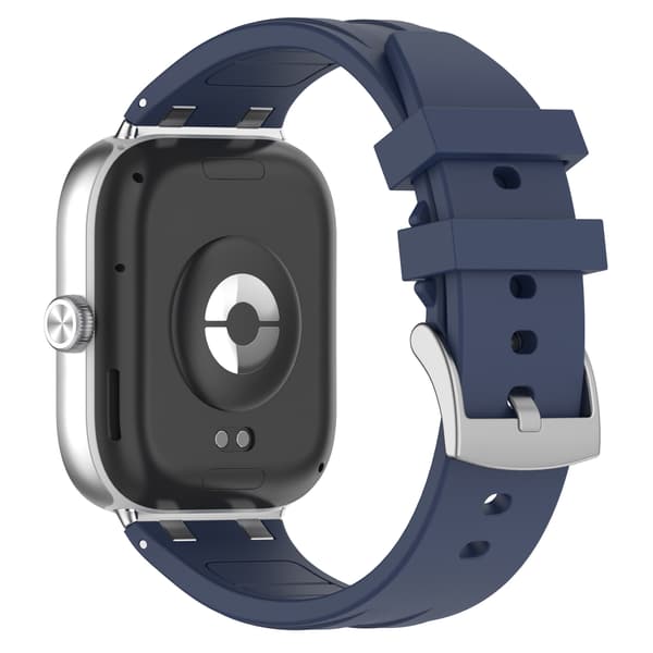Stropp for Xiaomi Band 9 Pro/Band 8 Pro Solid Farge Silikonstropp (Mørkeblå)