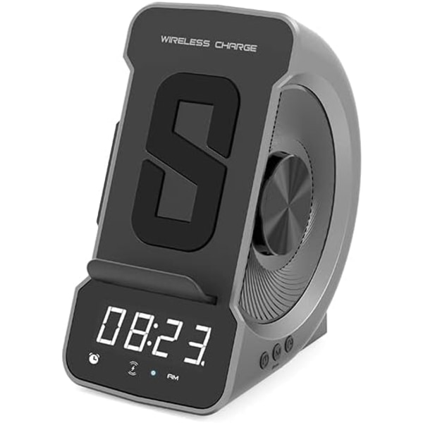 Herätyskello Langaton Lataus Bluetooth Kaiutin Kello Herätyskello