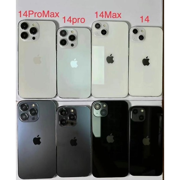 [full metall] Dummy-telefonskjermmodell kompatibel med Apple Iphone 14 Pro Ikke-fungerende oppgradert metallramme 6,1 tommer Sliver Blackscreen