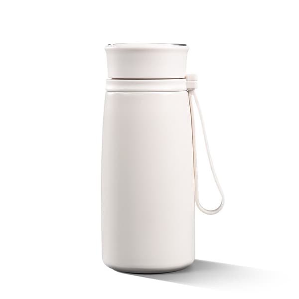 Minivakuumtermos 300 ml med handtag, läckagesäker White
