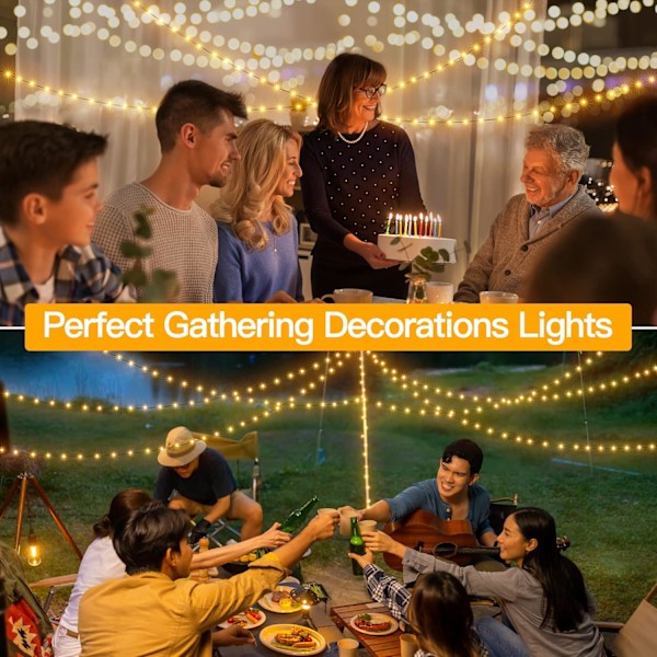 Julelys 800LED 80 meter Plug-in, IP67 Vanntett Grønn Ledning Utendørs Trelys med Fjernkontroll, 8 Moduser og Timere Juletrelys for