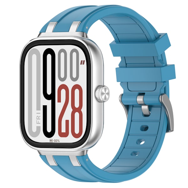 Stropp for Xiaomi Band 9 Pro/Band 8 Pro Solid Farge Silikonstropp (blå)