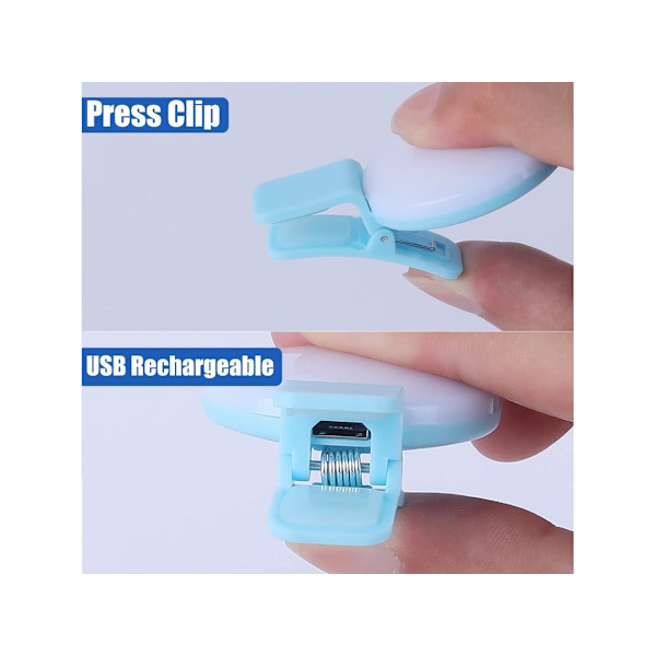 Genopladelig Sygeplejerske Lampe med Badge Klips, 6 Pak -