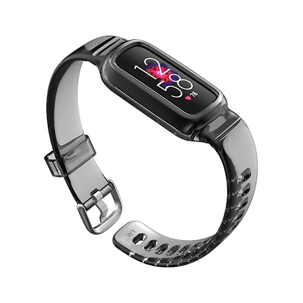 For Fitbit Luxe Silikon integrert klokkerem Grey
