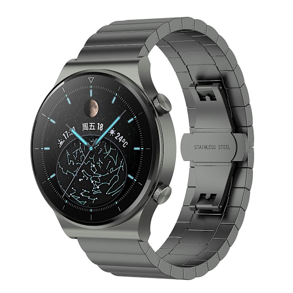 Teräksinen ranneke Huawei Watch GT 3 42mm -kellolle Grey