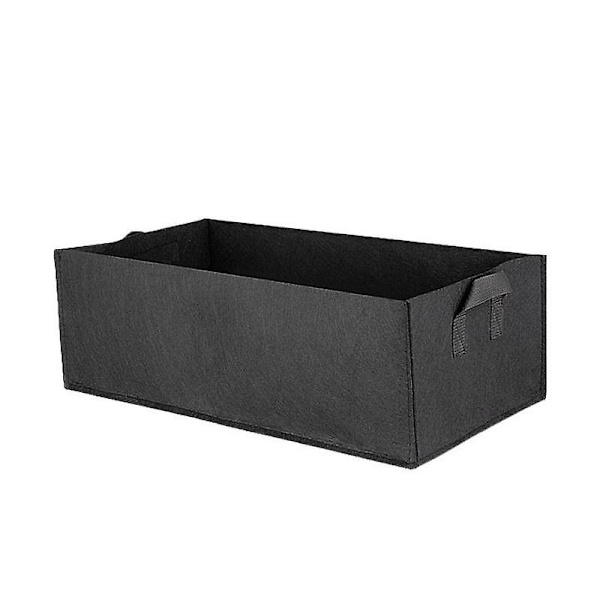 Växtväxtsäckar Grönsak Blomkruka Planteringskruka Trädgård Upphöjd Planteringsbädd Behållare Black 60X30x20cm