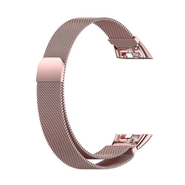 Magneettinen silmukkahihna Huawei Band 6/6 Pro Huawei Band6 älykellolle Correa metalli ruostumattomasta teräksestä valmistettu rannerengas Honor Band 6 hihna rose pink For Huawei Band 6