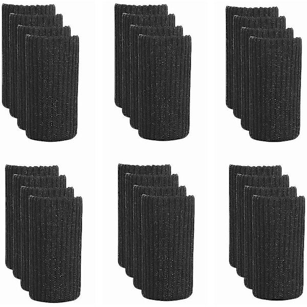 24st Stolbenstrumpor Elastiska möbler Benstrumpor, golvskydd black