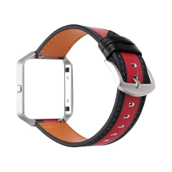 For Fitbit Blaze Men tilpasset klokkerem Black Red