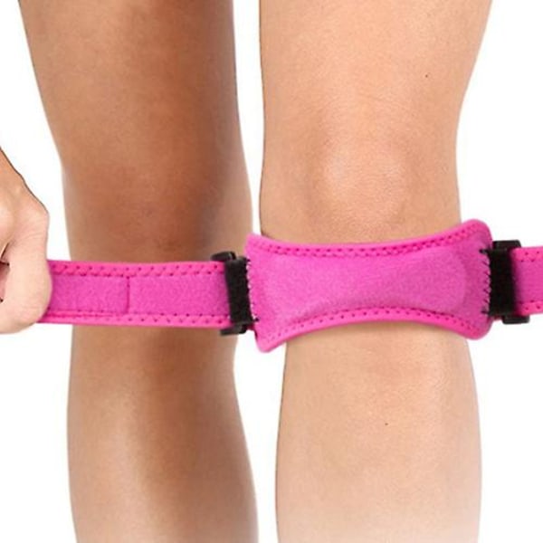 1 par justerbara sportknäskydd knästöd knäskydd rem Black 2pcs