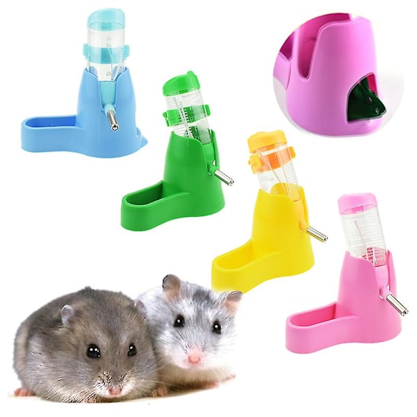 Automatisk vattenflaska för hamster, husdjursbur, vattenbehållare för chinchilla, marsvin, igelkott, iller Blue