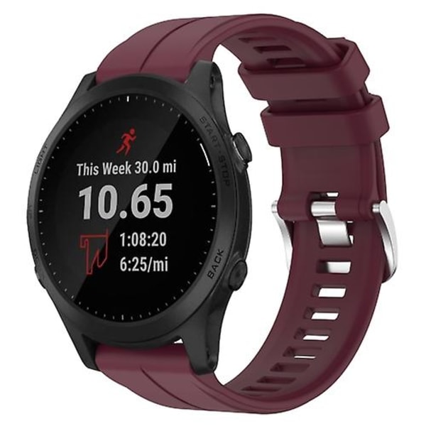 Garmin Forerunner 945 22 mm yksiväriselle watch Burgundy