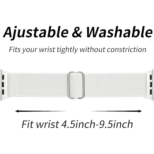 Elastisk Solo Loop-reim kompatibel med Apple Watch-reimer 10 38mm/40mm/41mm