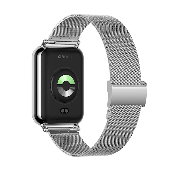 Milanese-ranneke Xiaomi Smart Band 9 Pro -älykellolle (hopea)