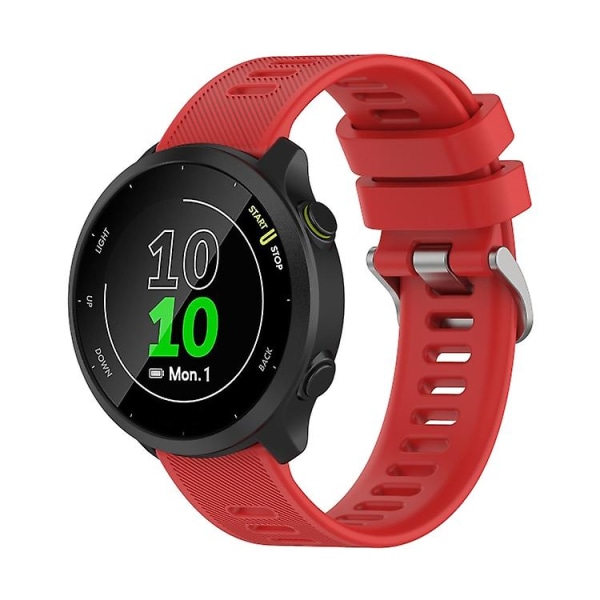 For Garmin Forerunner 158 / 55 Twill silikonklokkerem Red