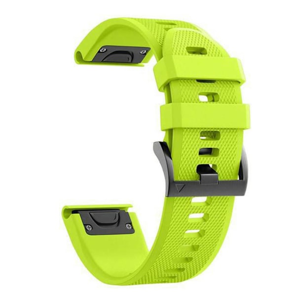 Klokke 22mm Hurtigutløsning Myk Silikon Smartklokke Rem Stropp Erstatning Kompatibel Garmin Fenix 7x 6x 6 5x Plus Green