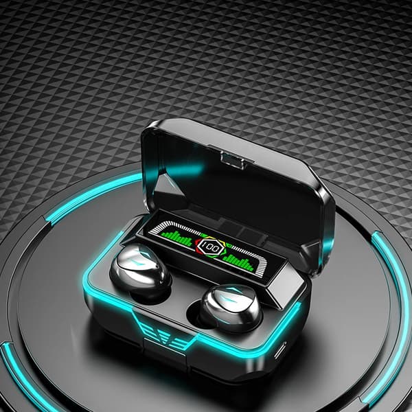 Sann trådlösa Bluetooth-hörlurar AS-03 TWS Touch Wireless LED-display Vattentäta Bluetooth 5.0