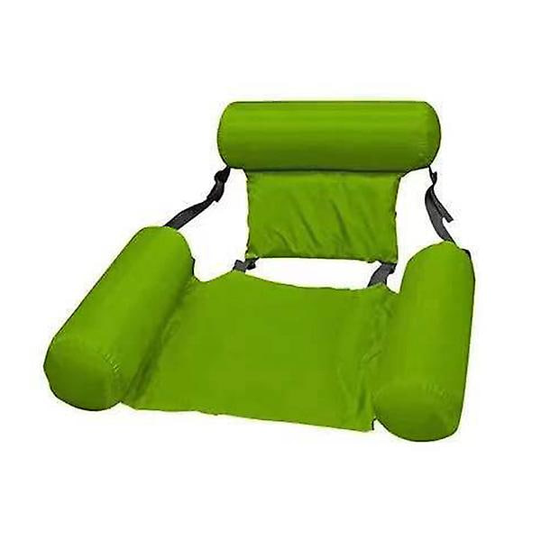 Oppustelige madrasser Vandsvømning Pool Tilbehør Hængekøje Lounge Stole Pool Float Vandsport Legetøj Float Måtte Pool Legetøj Green