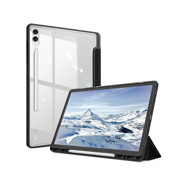 Kompatibel med Samsung Galaxy Tab S10 Plus 2024, S9 Fe/s9 Plus 12,4 tum Svart