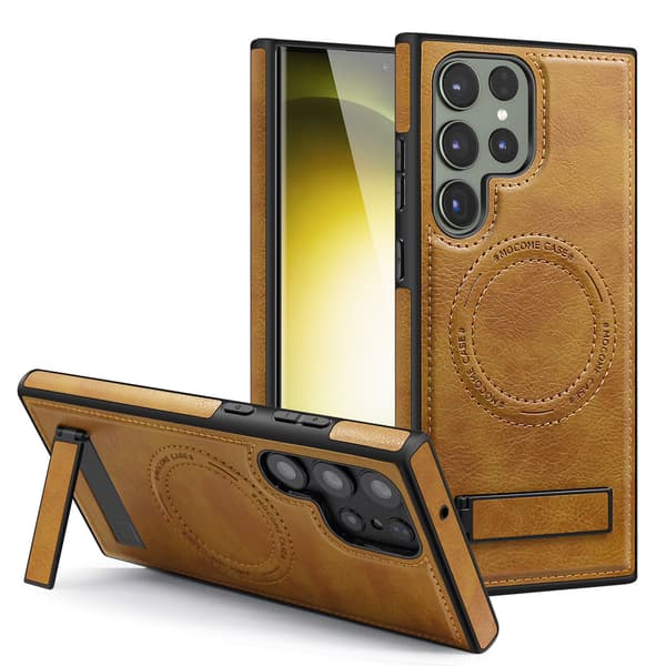 Fodral för Samsung Galaxy S24 Ultra läder, brun