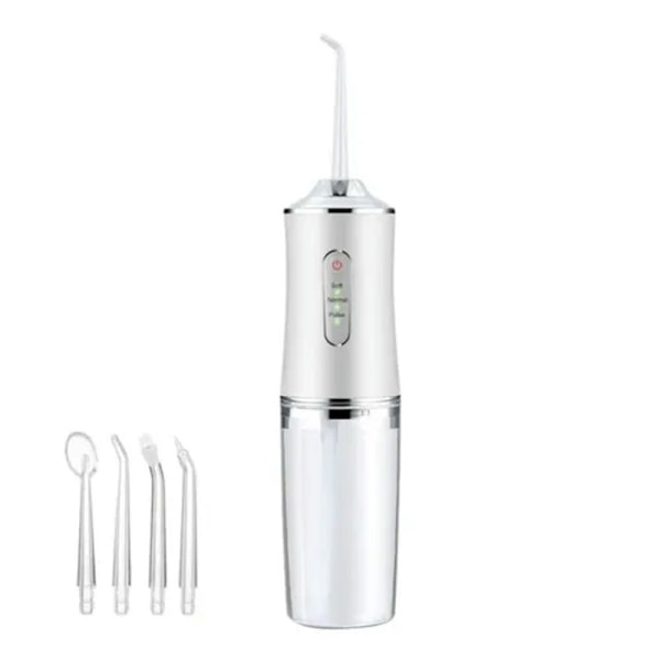 Oral Irrigator Bärbar Sladdlös Vattentråd Vit