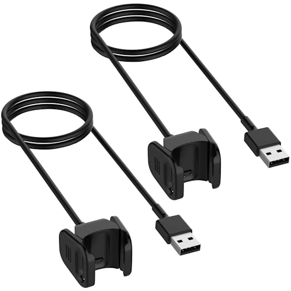 Oplader til Fitbit Charge 3, USB-opladerkabel, kompatibel med dockingstation