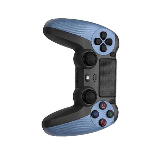 Trådløs Bluetooth Gamepad til PS4 - Camouflage Blå, Dobbelt Vibrationscontroller med Lysbjælke