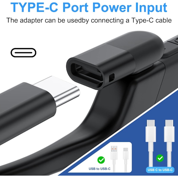 Laddare för Shokz Aeropex, Openrun, Openrun Pro/Mini, Opencomm laddningspluggar (3-pack)