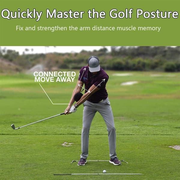 Golfswingtränare med intelligent armrörelseguide