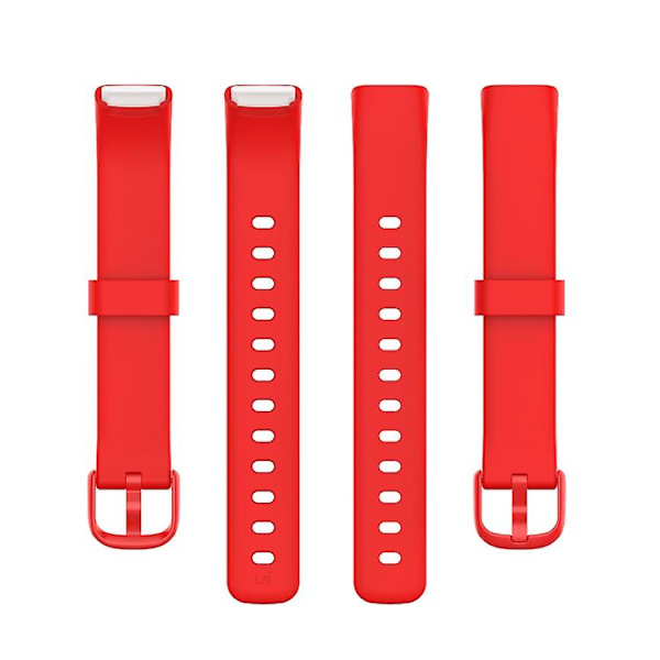 For Fitbit Luxe Silicone Colour Buckle Watch Band Red