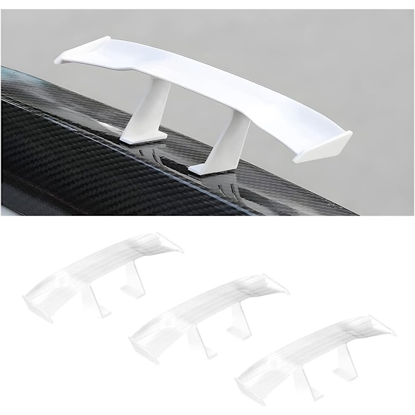 3 stk. Mini Spoiler Vinger til Bil. 6,7 Tommer Universal Bil Bakvinge