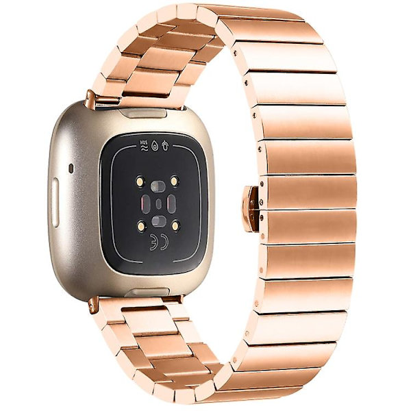 Fitbit Versa 3 / Sense Universal Butterfly watch Rose Gold