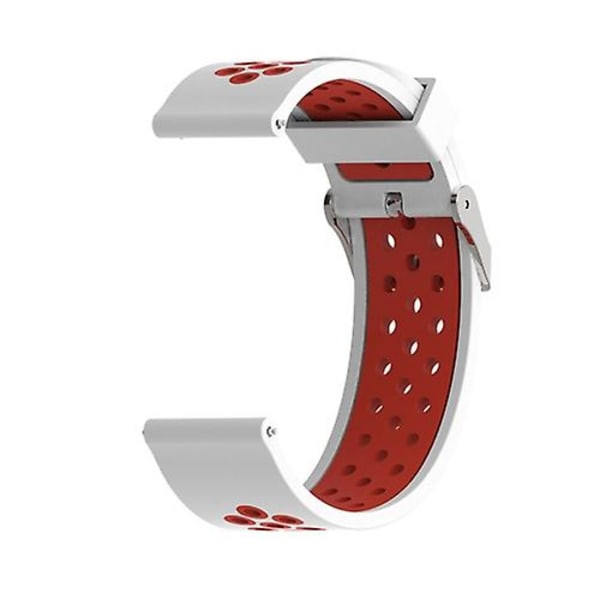 For Garmin Forerunner 245 tofarget stropp White - Red
