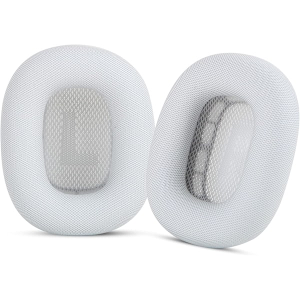 Öronkuddar för AirPods Max-hörlurar Ersättningsöronkuddar Öronmuffar gjorda av proteinläder, minnesskum vitt