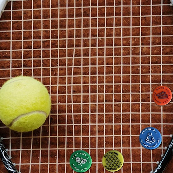 Sjove Tennis Racket Dæmpere - Unikke Vibrationsabsorbere (2 Sæt)