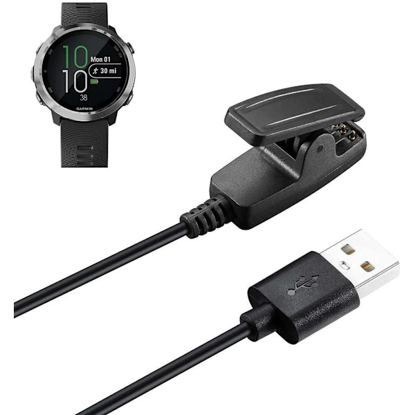Lader for Garmin Lily 2, Forerunner 645, 630, 230 Erstatningsladekabelklemme for Garmin Lily Smart Watch（2-pakning）