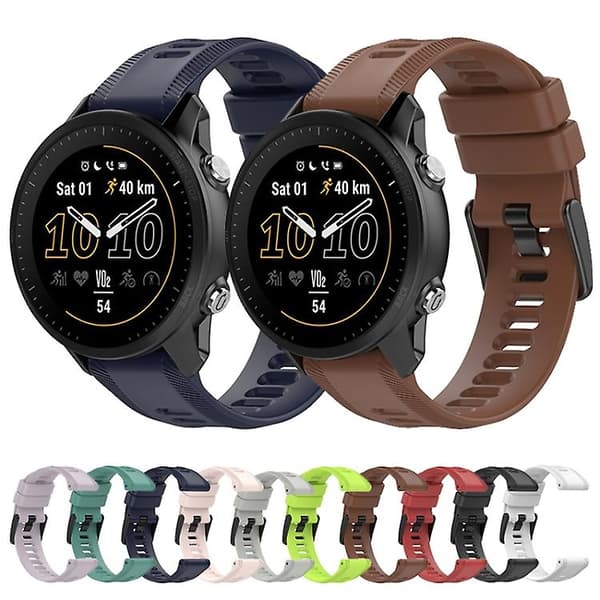 För Garmin Forerunner 945 22mm enfärgad watch Red