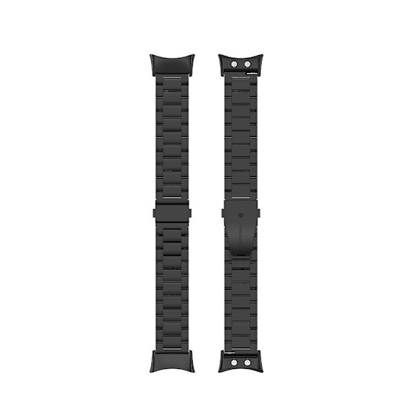 Til Garmin Forerunner 45 / 45s / Swim 2 Universal Three Beads rustfrit stål urbånd Black