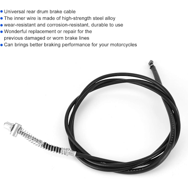Universal Bagbremsekabel til Bagtromle 75.6in til Scootere 50cc 125cc 150cc 250cc