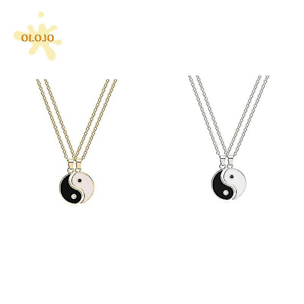 Taichi riipus kaulakoru Yin Yang Couples Matching metalliseos muotikorut