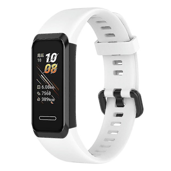 Utskiftbar justerbar silikonklokke til Huawei Watch 4 (ads-b29) White