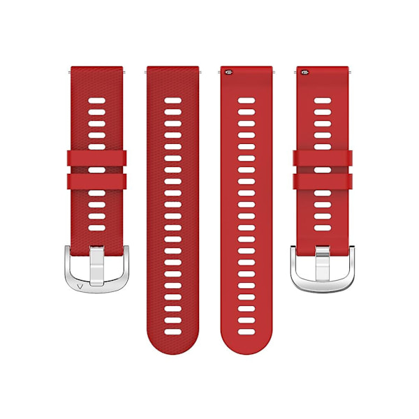 Garmin Forerunner255 22mm punainen ristikudostettu silikoniranneke