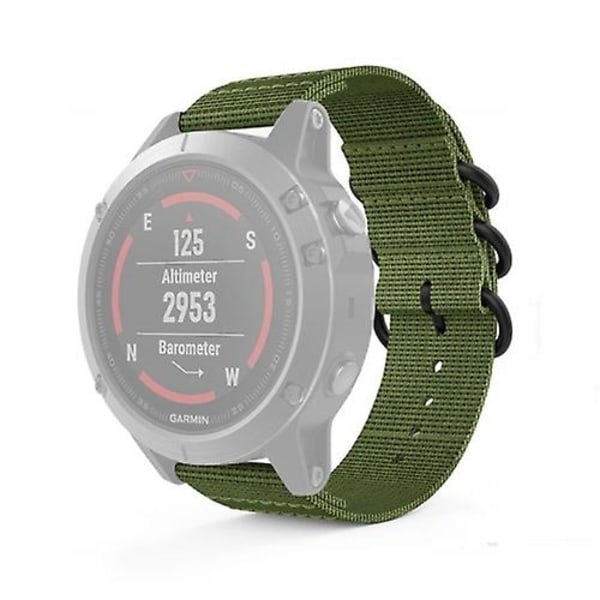 Garmin Fenix ​​5s 20 mm watch nylon Army Green