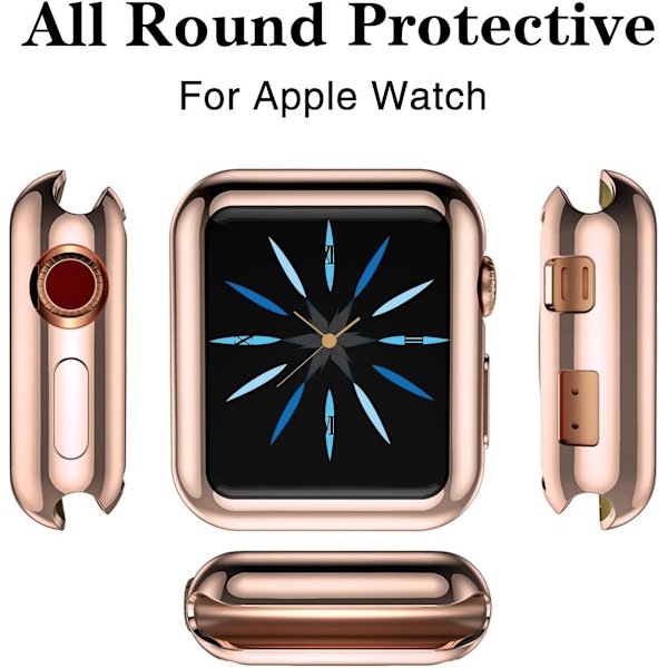 3-pack kompatibla med Apple Watch skal 42 mm, mjuk HD hög känslighet D