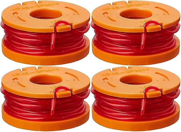 4-pak strengetrimmer-erstatningsline, orange