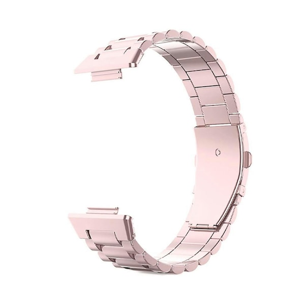 Justerbar rustfrit stål udskiftningsrem til Huawei Watch Fit 2 Pink