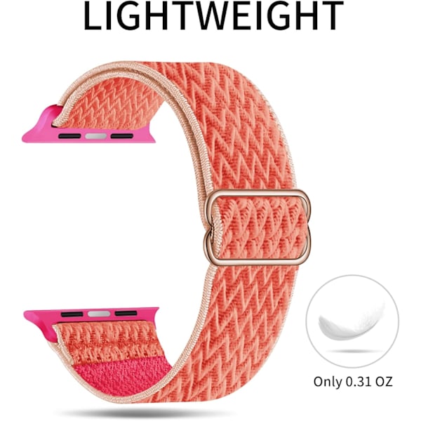 Elastisk Solo Loop-reim kompatibel med Apple Watch-reimer 2 42mm/44mm/45mm