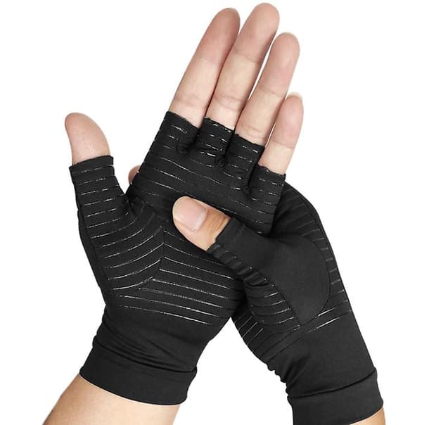 Herre Termohansker for kvinner Unisex Half Finger Stretch Fingerless Hansker E-M